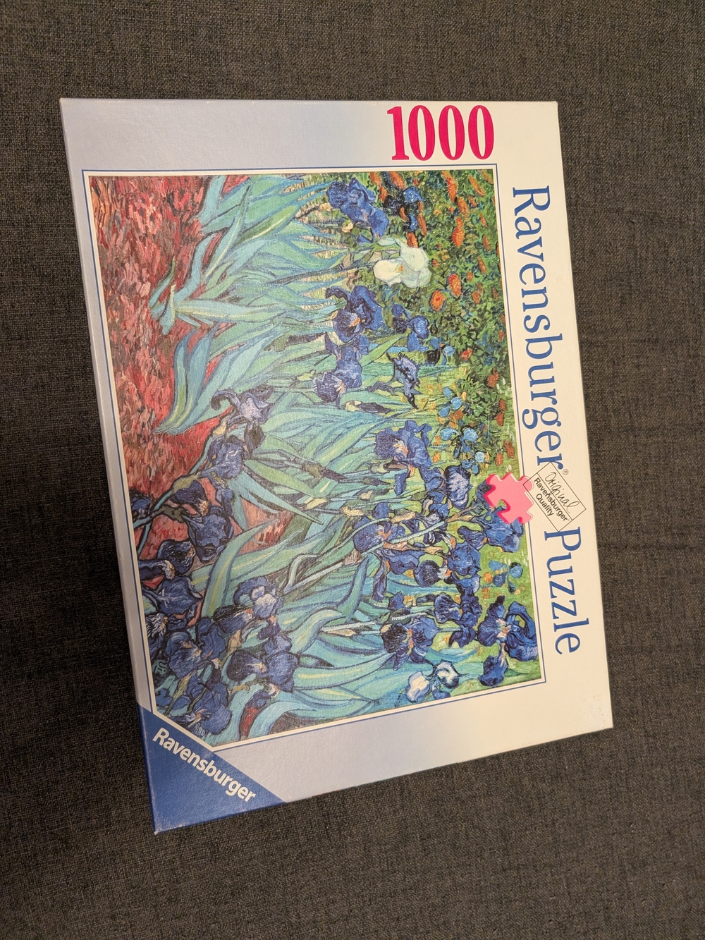 Ravensburger Blue and Green Iris Garden Art Print Puzzle